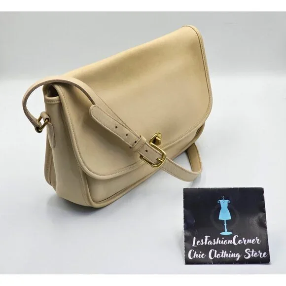 Vintage Coach Women's Bone Leather City Bag 9790 Crossbody Shoulder Bag 2419 - Picture 3 of 13